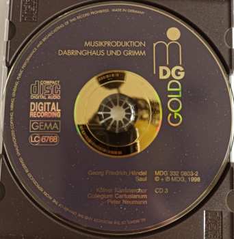 3CD Georg Friedrich Händel: Saul (An Oratorio Or Sacred Drama In 3 Parts (1739))