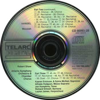 2CD Atlanta Symphony Orchestra: Messiah