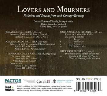 CD Elinor Frey: Lovers & Mourners - Variations & Sonatas From 17th-Century Germany