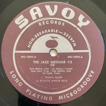 LP Hank Mobley: Jazz Message #2