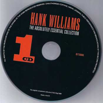 3CD Hank Williams: The Absolutely Essential Collection