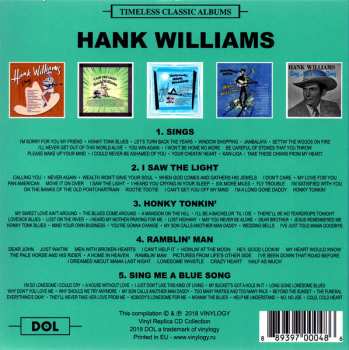 5CD/Zestaw pudełkowy Hank Williams: Timeless Classic Albums