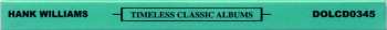 5CD/Zestaw pudełkowy Hank Williams: Timeless Classic Albums