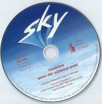 CD Hans-Joachim Roedelius: Wenn Der Südwind Weht