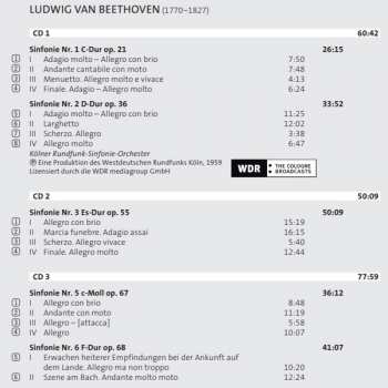 7CD/Zestaw pudełkowy Ludwig van Beethoven: Sinfonien / Ouvertüren / Konzerte