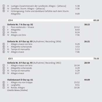7CD/Zestaw pudełkowy Ludwig van Beethoven: Sinfonien / Ouvertüren / Konzerte