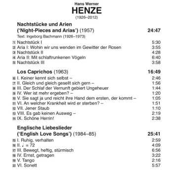 CD Juliane Banse: Nachtstücke Und Arien / Los Caprichos / Englische Liebeslieder