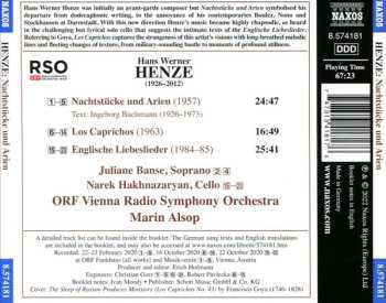 CD Juliane Banse: Nachtstücke Und Arien / Los Caprichos / Englische Liebeslieder