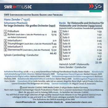 CD Heinrich Schiff: Schumann - Phantasie / Bardo For Cello And Orchestra