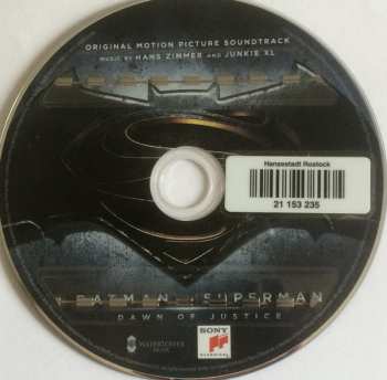 CD Hans Zimmer: Batman v Superman: Dawn Of Justice (Original Motion Picture Soundtrack)