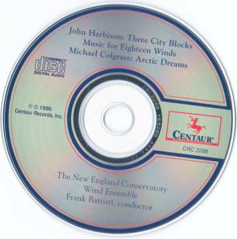 CD Michael Colgrass: Three City Blocks / Music For Eighteen Winds / Arctic Dreams