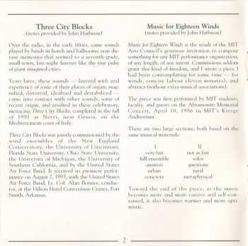 CD Michael Colgrass: Three City Blocks / Music For Eighteen Winds / Arctic Dreams