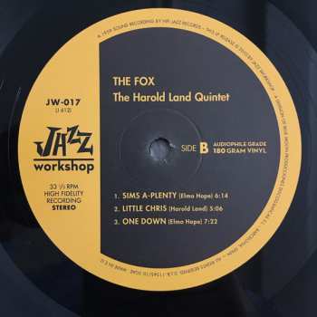 LP Harold Land Quintet: The Fox LTD