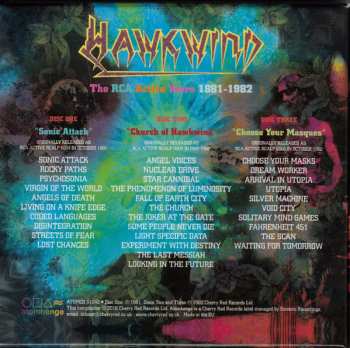 3CD/Zestaw pudełkowy Hawkwind: The RCA Active Years 1981-1982