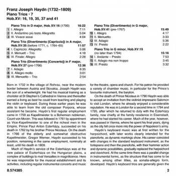 CD Joseph Haydn: Piano Trios • 7