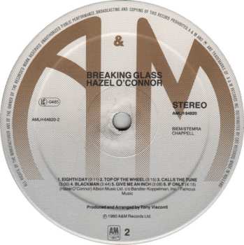 LP Hazel O'Connor: Breaking Glass