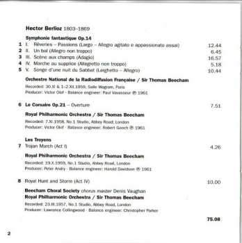 CD Sir Thomas Beecham: Symphonie Fantastique / Overture: "Le Corsaire" / Les Troyens - Trojan March & Royal Hunt & Storm