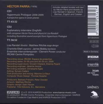 2CD/Zestaw pudełkowy Ensemble Intercontemporain: Hypermusic Prologue - A Projective Opera In Seven Planes
