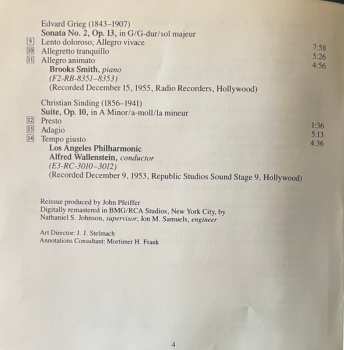 2CD/Zestaw pudełkowy Edvard Grieg: The Heifetz Chamber Music Collection I