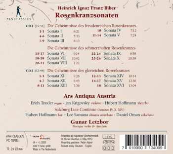 2CD Heinrich Ignaz Franz Biber: Rosenkranzsonaten