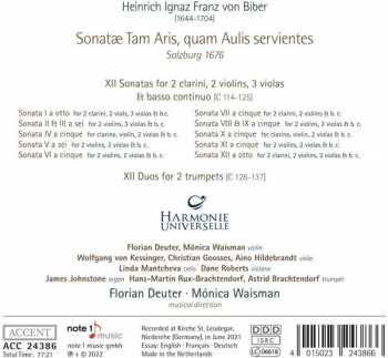 CD Heinrich Ignaz Franz Biber: Sonatae Tam Aris Quam Aulis Servientes Nr.1-12