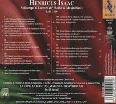 SACD Jordi Savall: Nell Tempo Di Lorenzo De’ Medici And Maximilian I, 1450 – 1519