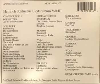 2CD Heinrich Schlusnus: Liederalbum Vol. III