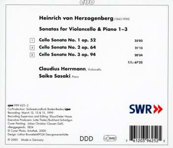 CD Heinrich Von Herzogenberg: Cello Sonatas 1-3