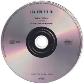 CD Heinz Holliger: Con Slancio