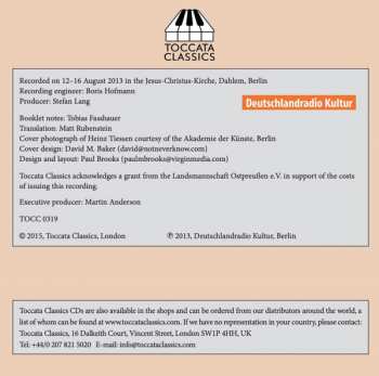 CD Heinz Tiessen: Piano Music