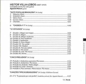 SACD Heitor Villa-Lobos: Complete Solo Guitar Music