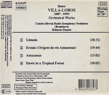 CD Slovak Radio Symphony Orchestra: Gênesis. Erosão. Amazonas. Dawn In A Tropical Forest