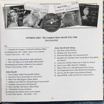4CD/Zestaw pudełkowy Helen Merrill: Anything Goes (The Complete 1952-1960)