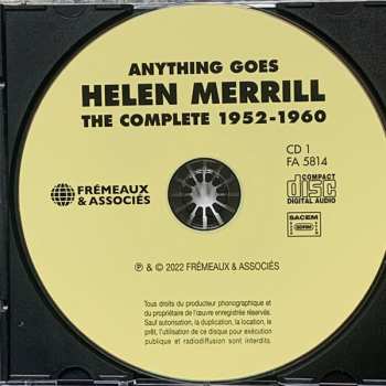 4CD/Zestaw pudełkowy Helen Merrill: Anything Goes (The Complete 1952-1960)