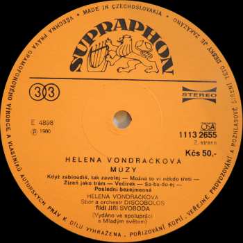 LP Helena Vondráčková: Múzy