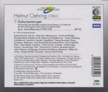 CD Helmut Oehring: Dokumentaroper (Aus: Irrenoffensive)
