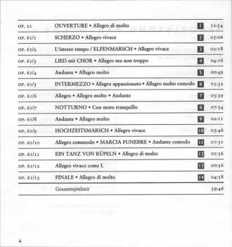 CD Felix Mendelssohn-Bartholdy: Ein Sommernachtstraum Opus 21 / Opus 61