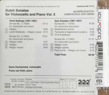 SACD Henk Badings: Dutch Cello Sonatas Vol. 5