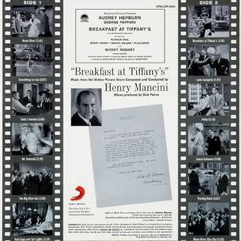 LP Henry Mancini: Breakfast At Tiffany's (Music From The Motion Picture Score) LTD