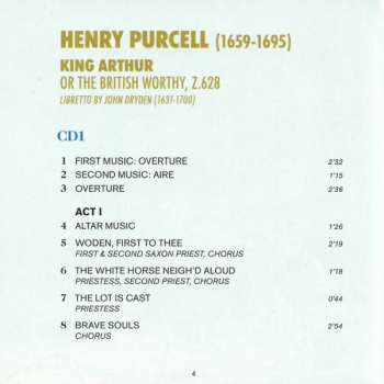 2CD Henry Purcell: King Arthur