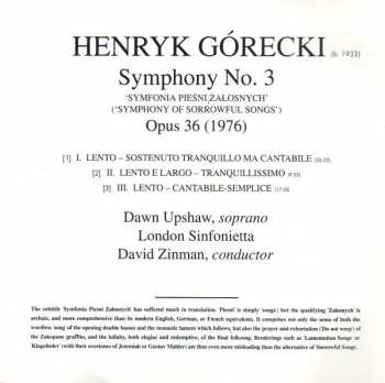 CD London Sinfonietta: Symphony No. 3