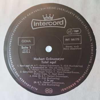 LP Herbert Grönemeyer: Total Egal