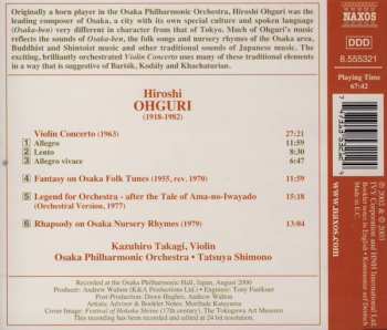CD Hiroshi Ohguri: Violin Concerto / Fantasy On Osaka Folk Tunes / Legend For Orchestra / Rhapsody On Osaka Nursery Rhymes