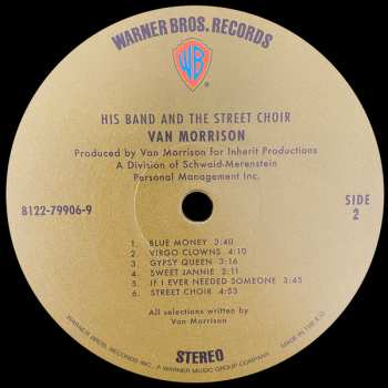 LP Van Morrison: His Band And The Street Choir