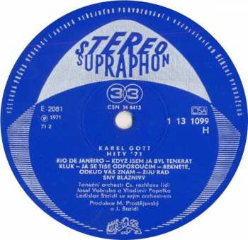 LP Karel Gott: Hity '71