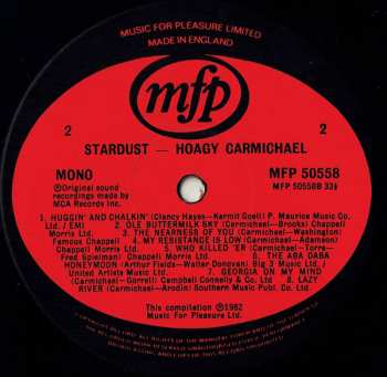 LP Hoagy Carmichael: Stardust