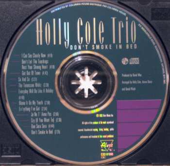 CD Holly Cole Trio: Don't Smoke In Bed