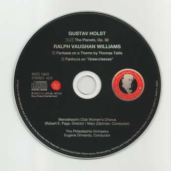 CD The Philadelphia Orchestra: The Planets