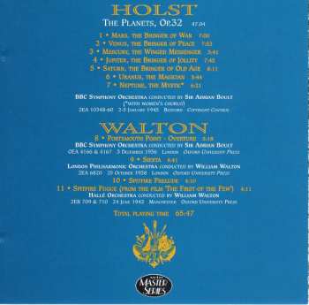 CD Gustav Holst: The Planets, Op. 32 / Portsmouth Point - Overture / Siesta / Spitfire Prelude And Fugue