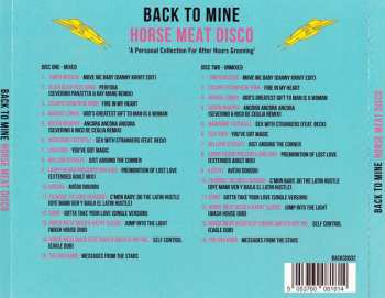 CD Horse Meat Disco: Back To Mine